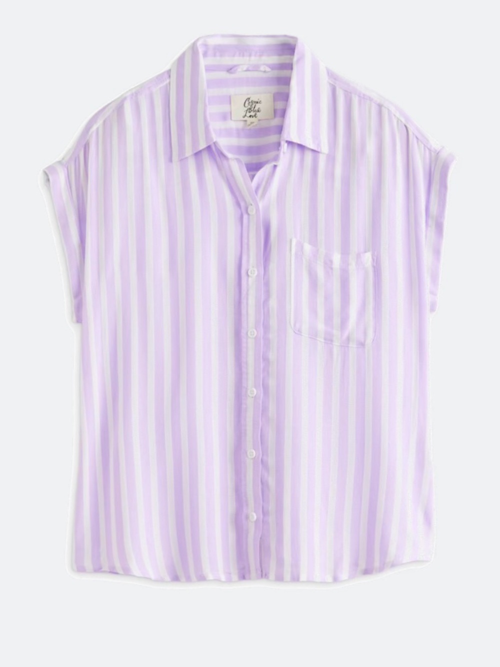 Cosmic Blue Shortsleeved Stripe Shirt